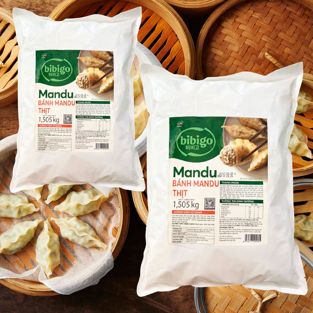 Bánh Xếp Nhân Thịt Mandu Bibigo CJ 1505 gr