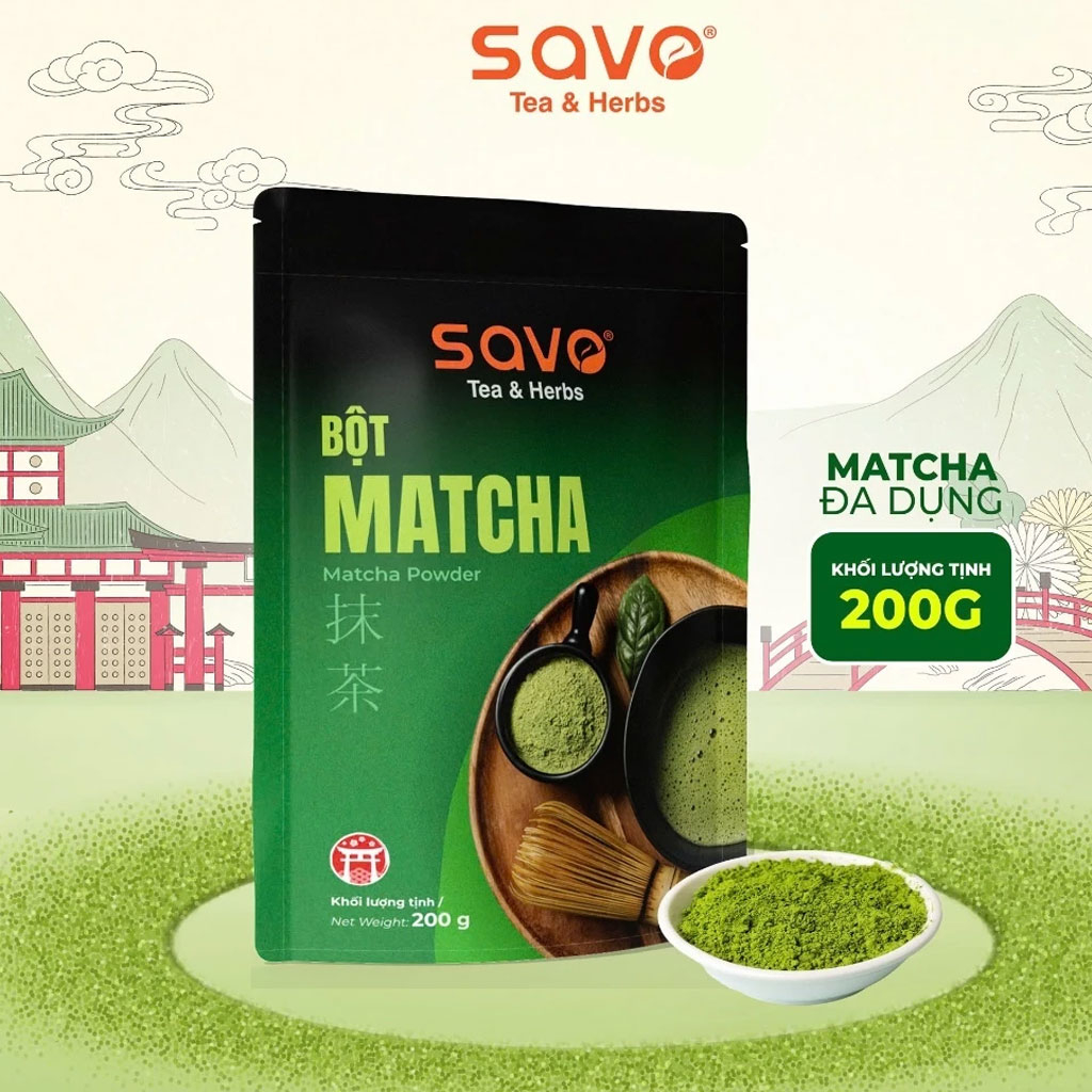 Bột Trà Xanh Matcha Savo 200gr