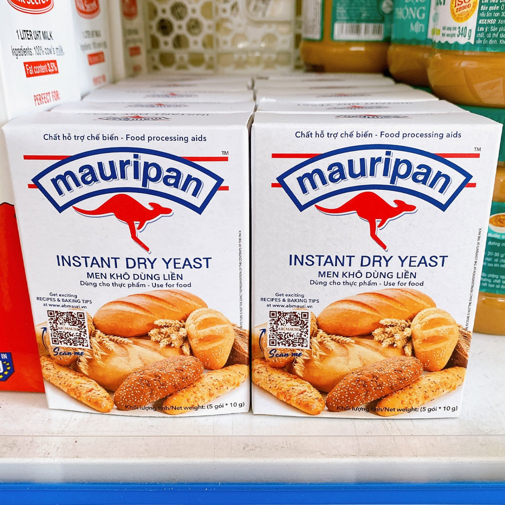 Men Khô Dùng Liền Mauripan Instant Dry Yeast hộp 50gr