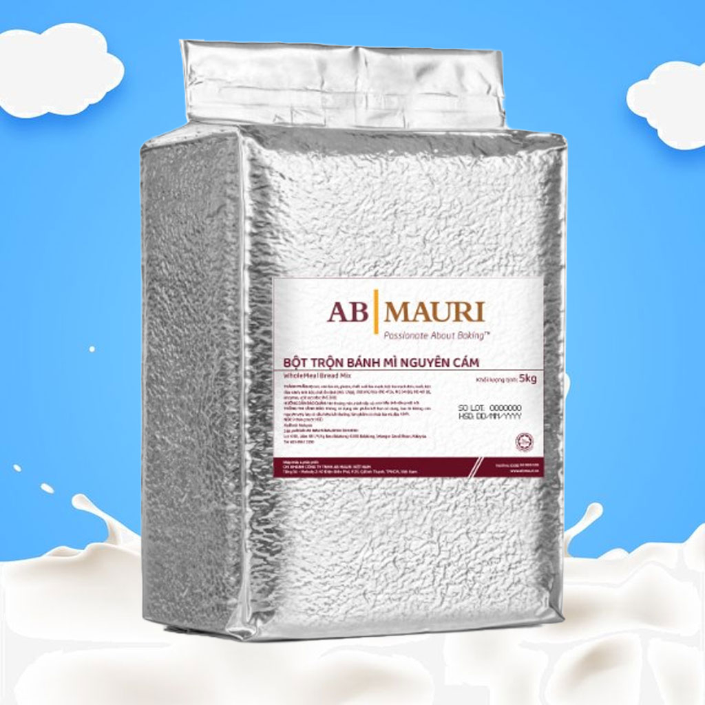 Bột trộn bánh mỳ AB Mauri Whole Meal Bread Mix 5kg