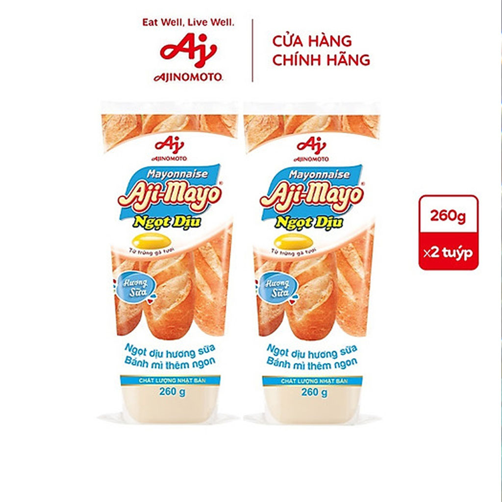 Sốt mayonnaise Ajinomoto Aji-mayo ngọt dịu 260g