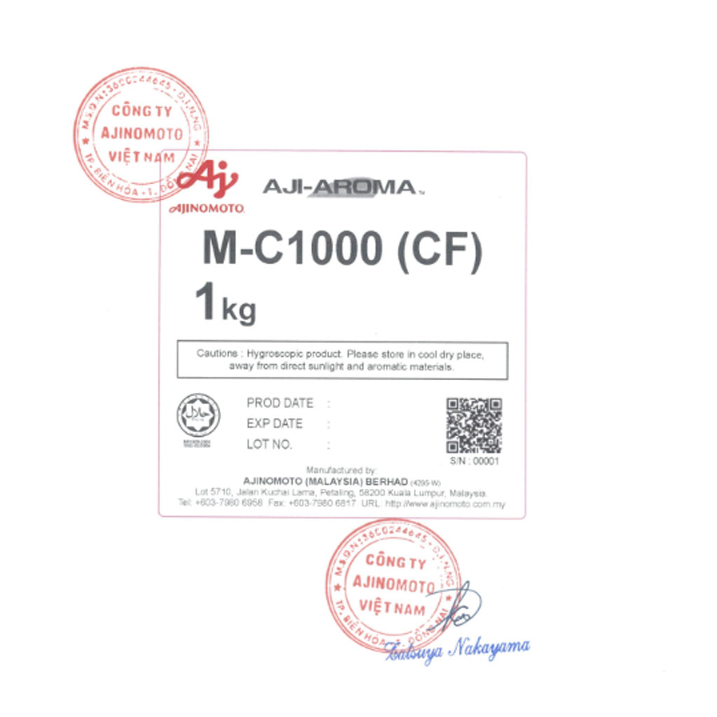 Bột gia vị Aji-Aroma M-C1000 CF (gà luộc) 1kg