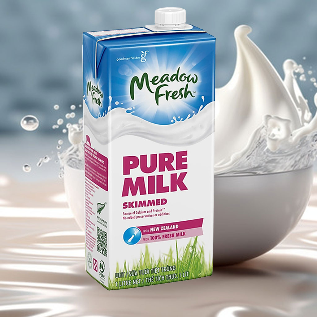 Sữa tươi tiệt trùng tách béo Meadow Fresh 1 lít