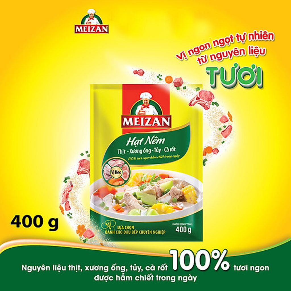 Hạt Nêm Meizan Thịt Xương Ống Tủy Cà Rốt 400g