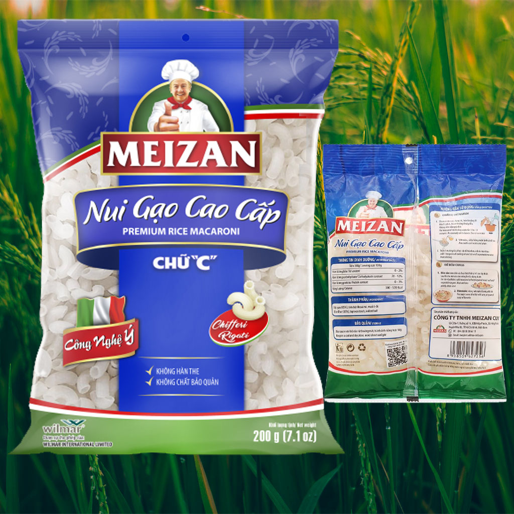 Nui gạo cao cấp chữ C Meizan 200g