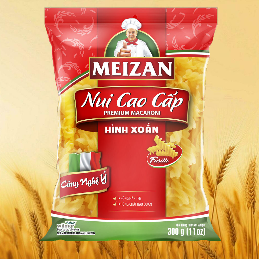 Nui xoắn cao cấp Meizan 300g