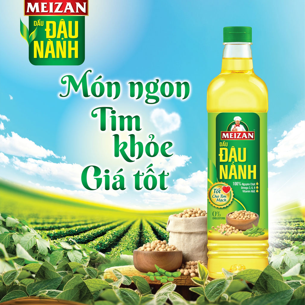 Dầu đậu nành Meizan 1L