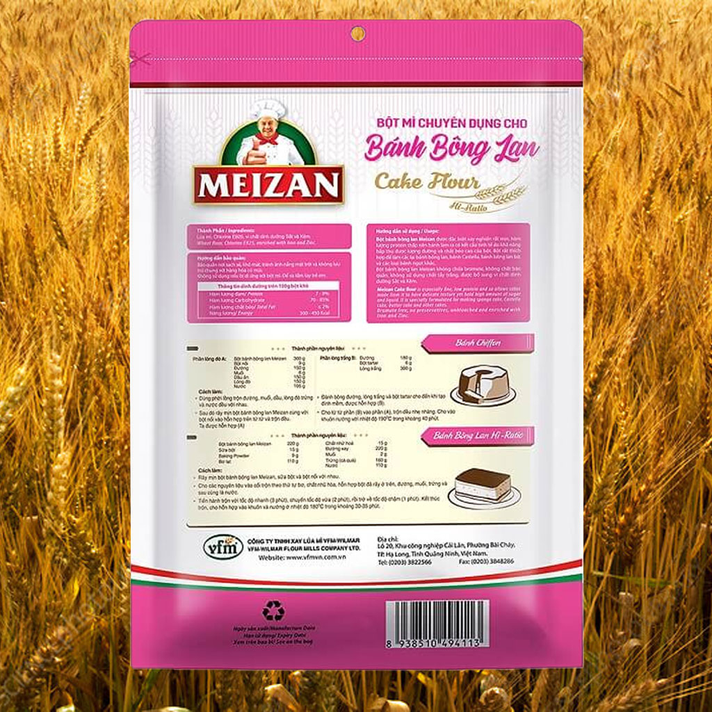 Bột mì Bánh Bông Lan Meizan 1kg