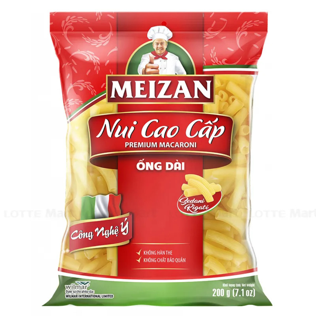 Nui cao cấp Meizan ống dài 200g