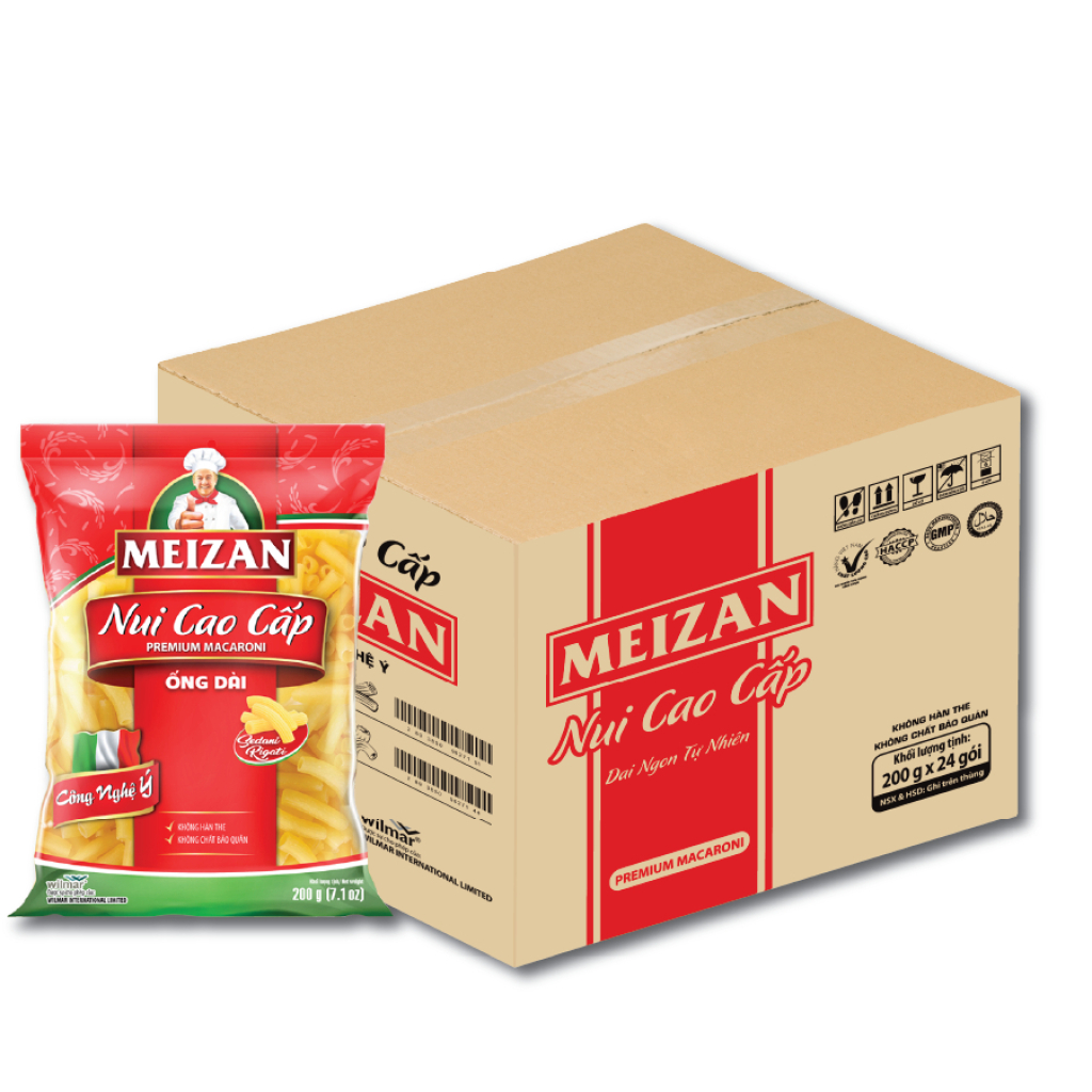 Nui cao cấp Meizan ống dài 200g