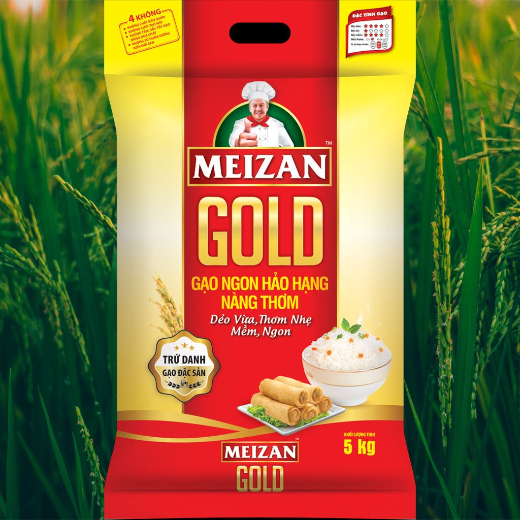 Gạo Meizan Gold Nàng Thơm Hảo Hạng 5kg