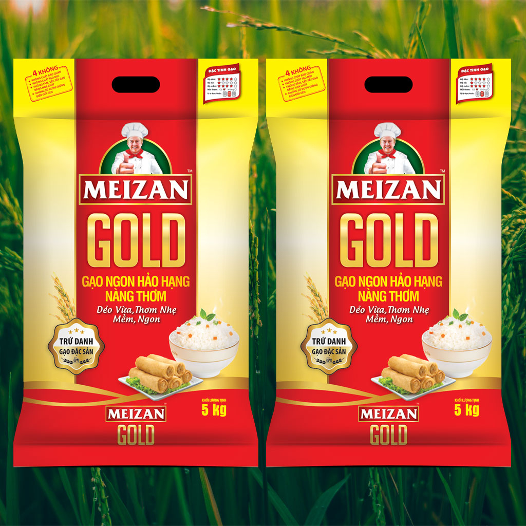 Gạo Meizan Gold Nàng Thơm Hảo Hạng 5kg