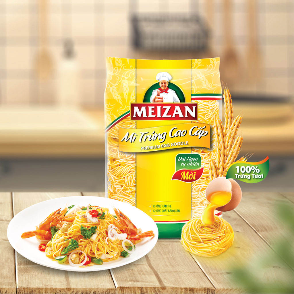 Mì trứng cao cấp Meizan 250g
