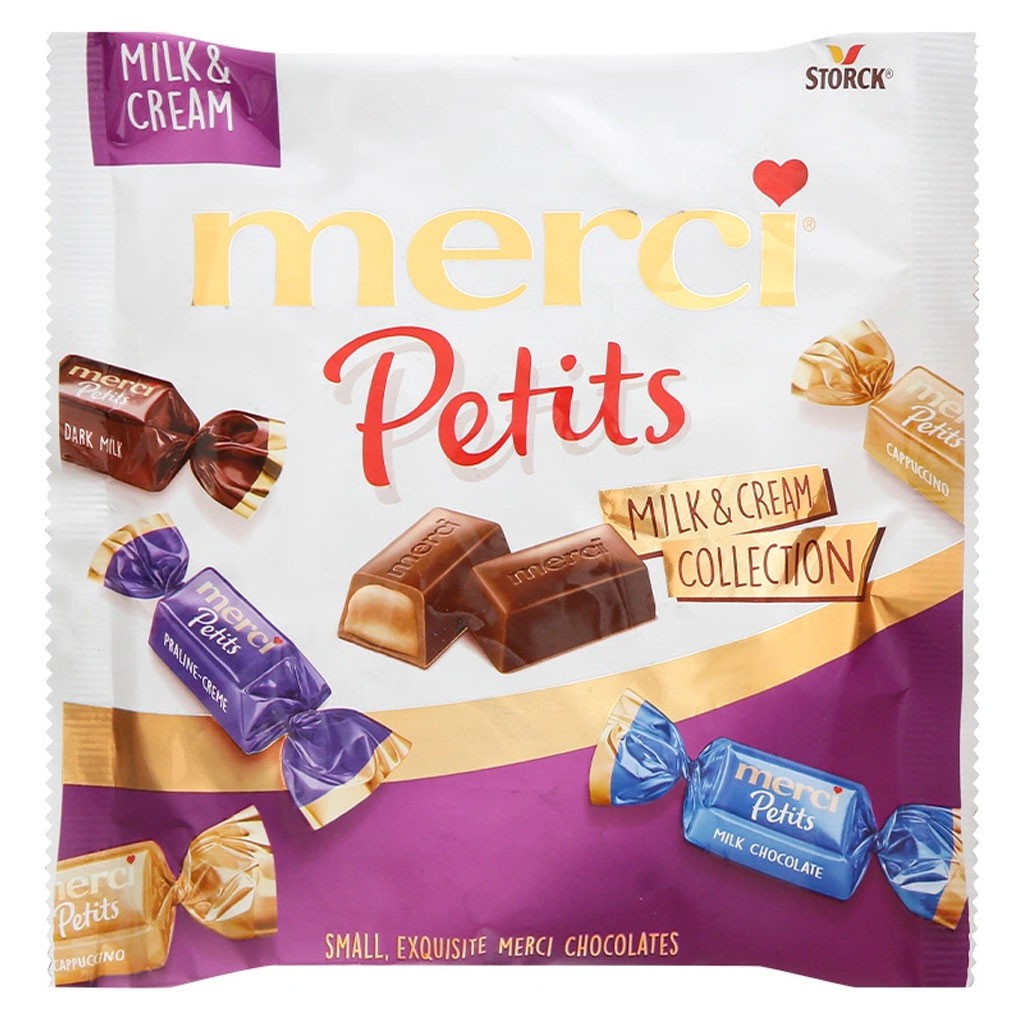 Sôcôla sữa và kem Storck Merci Petits Milk & Cream Collection 125g F123036