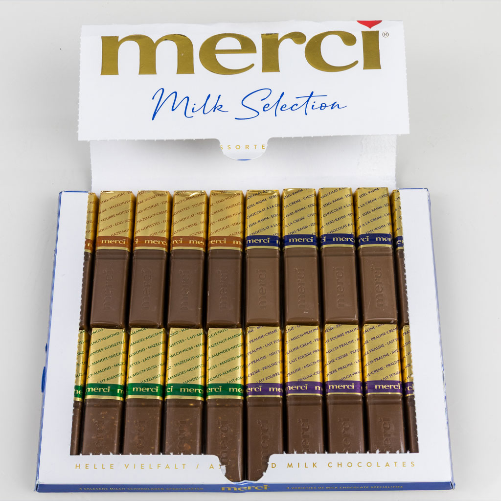 Sô cô la sữa hỗn hợp Storck Merci Milk Selection 250g F123035