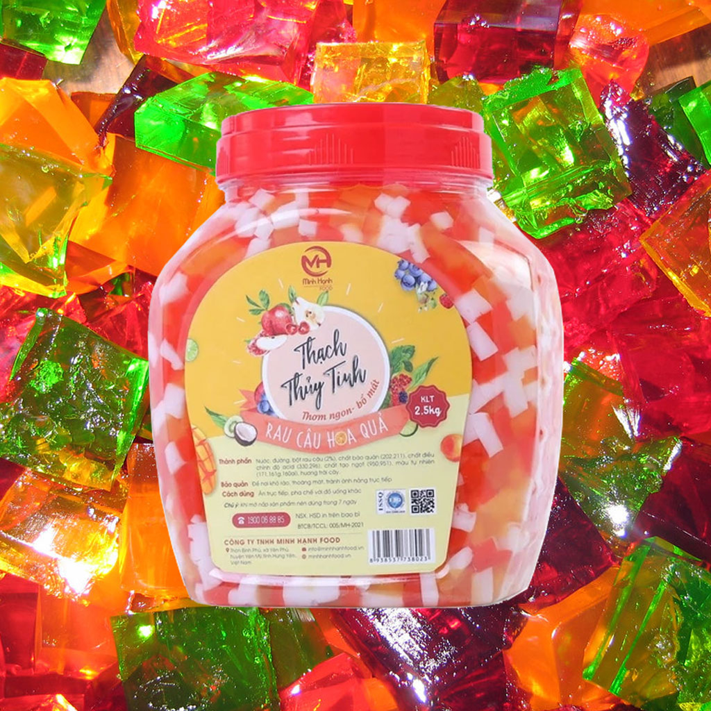 Thạch Thủy Tinh Rau Câu Hoa Quả Minh Hạnh 2.5 kg