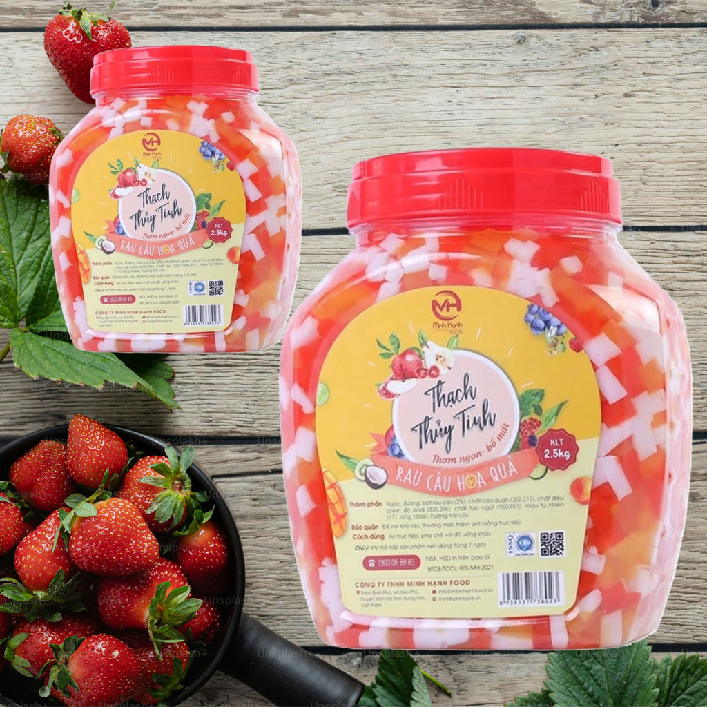 Thạch Thủy Tinh Rau Câu Hoa Quả Minh Hạnh 2.5 kg