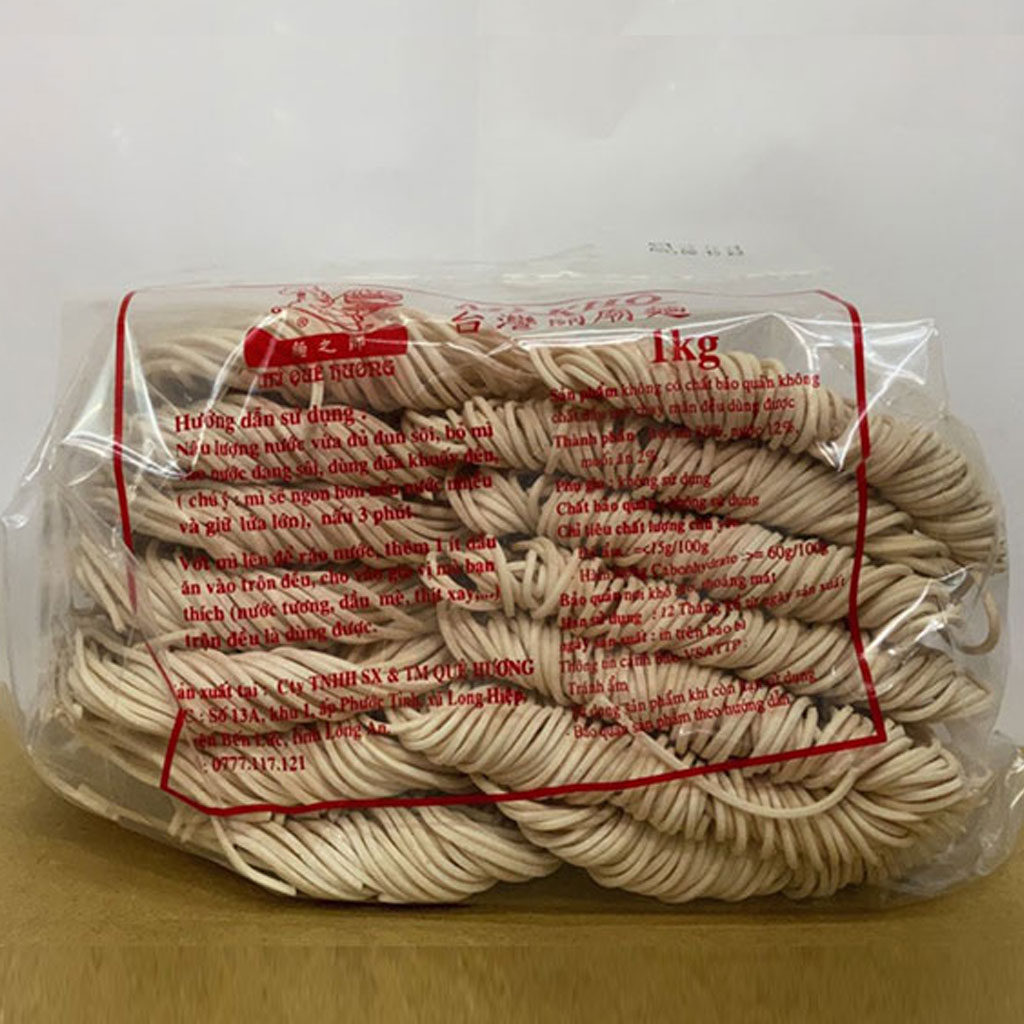 Mì khô Quê Hương sợi lớn gói 1kg
