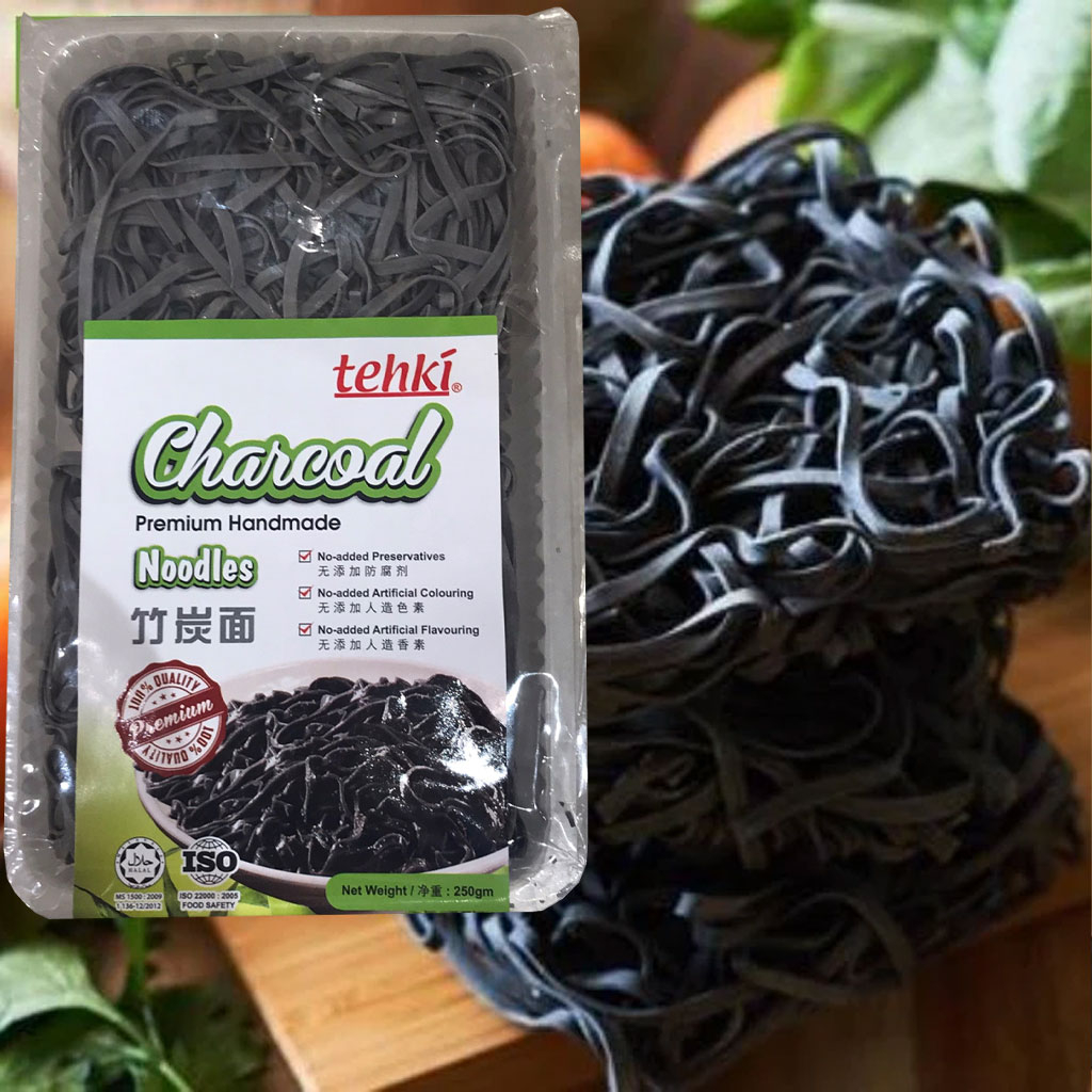 Mì Tinh Than Tre Tehki Charcoal Noodles 250g