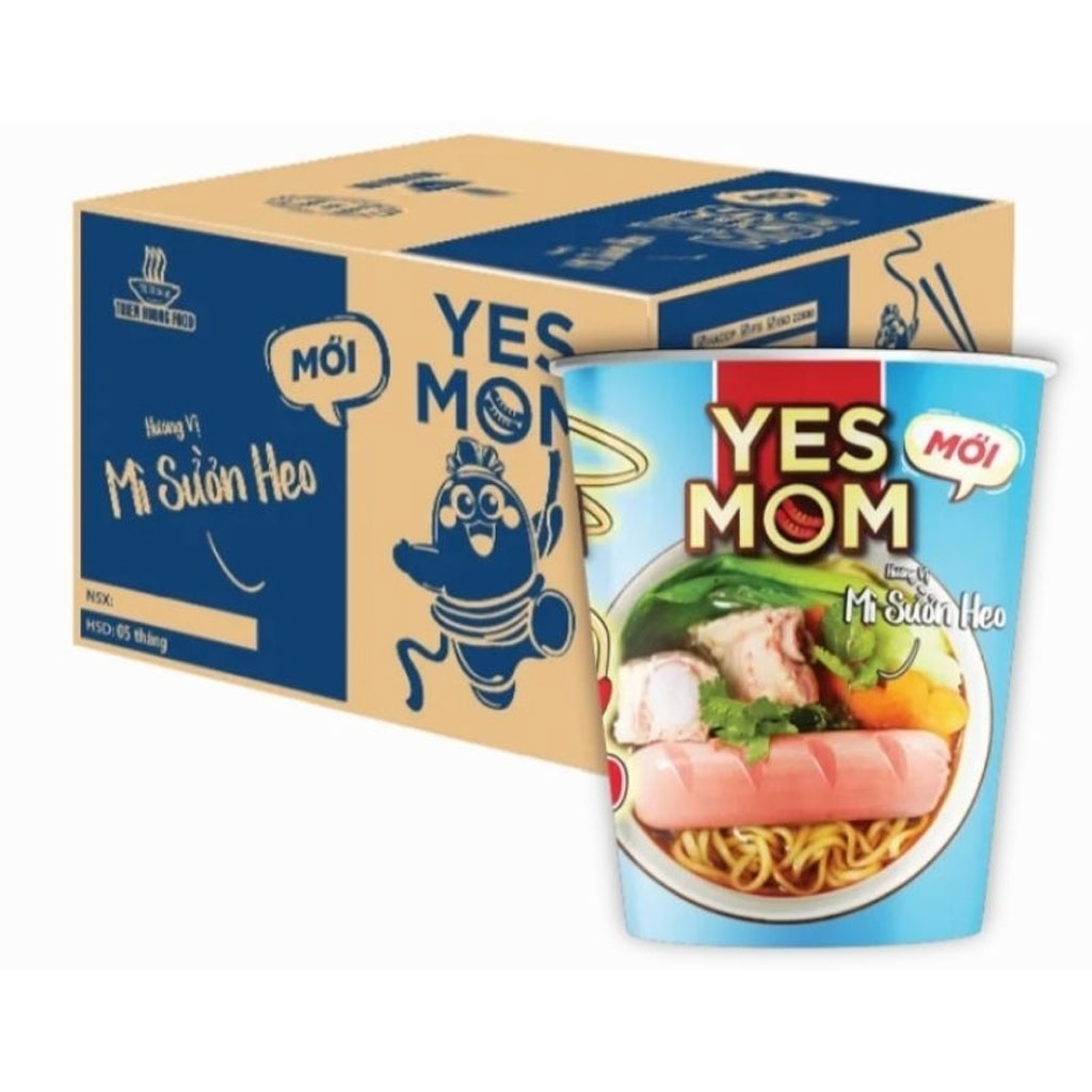 Mì ly có xúc xích Yes Mom 79.2g