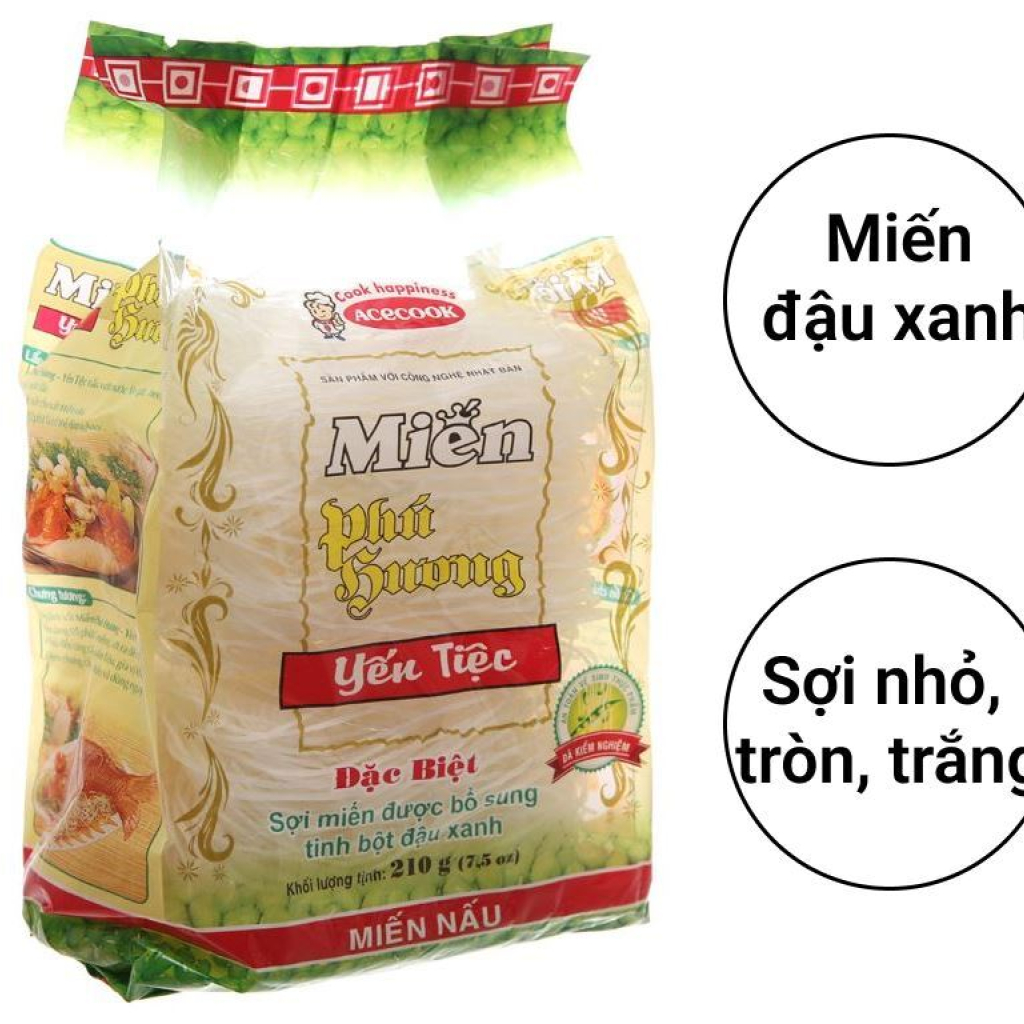 Miến đậu xanh Phú Hương Acecook 210g