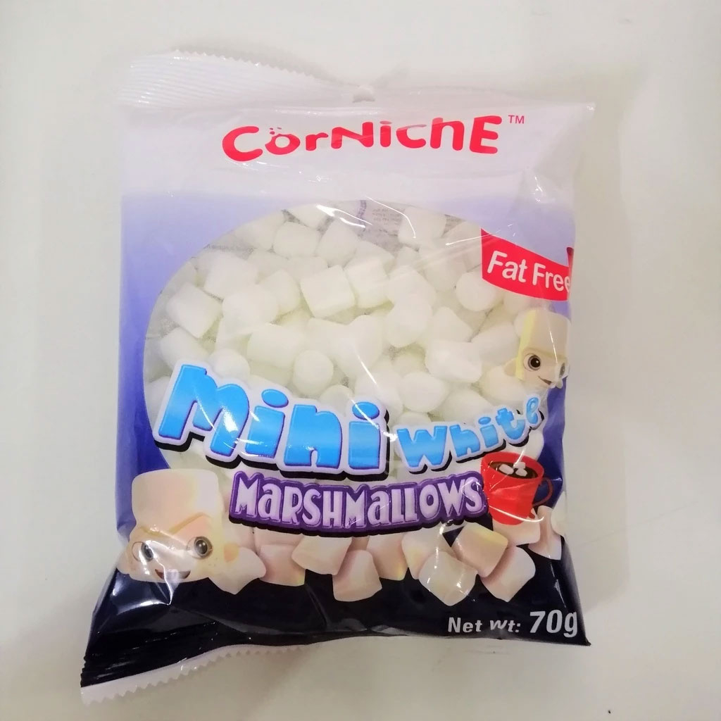Kẹo Bông Gòn Trắng Corniche Mini White Marshmallows 70g