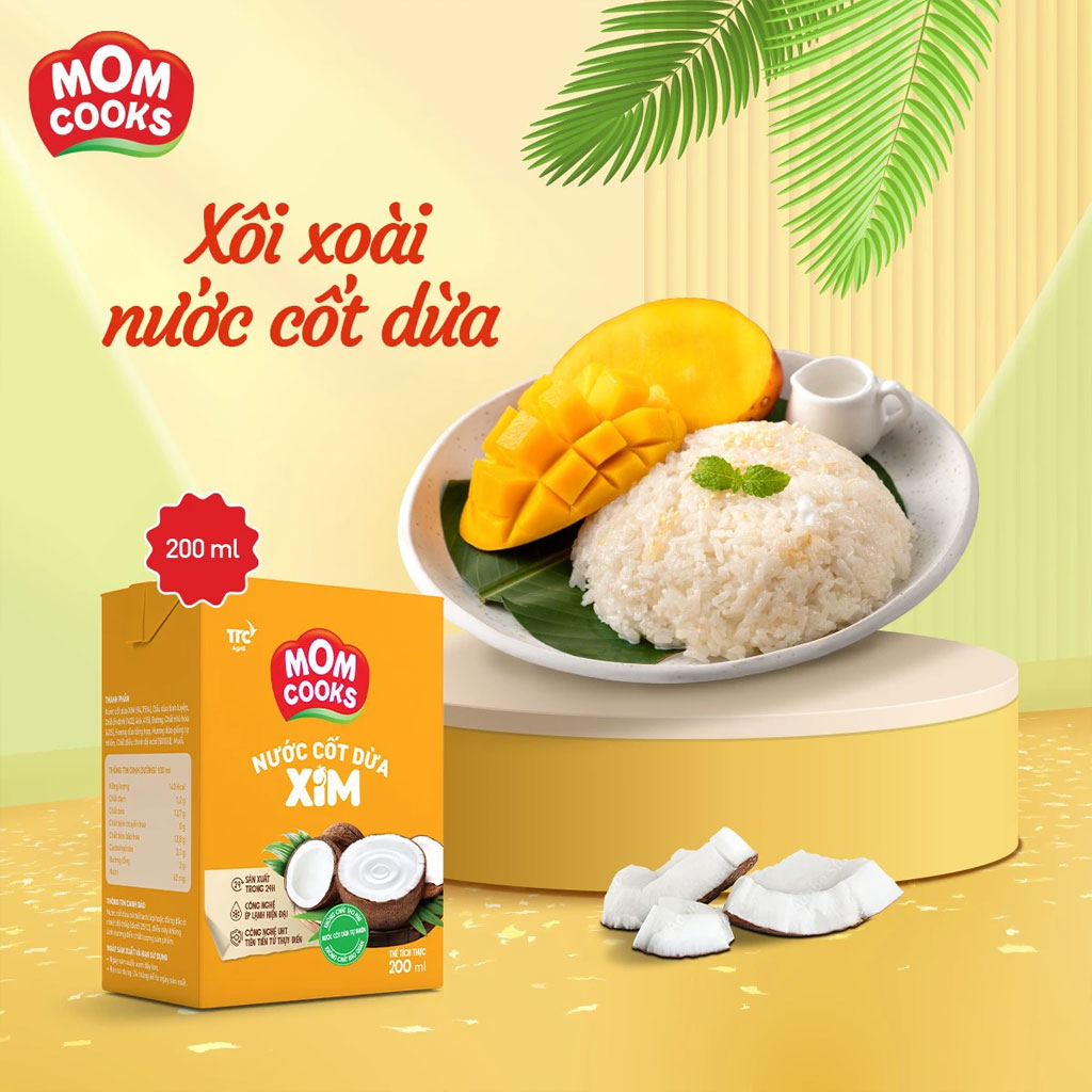 Nước Cốt Dừa XIM Mom Cooks 200ml