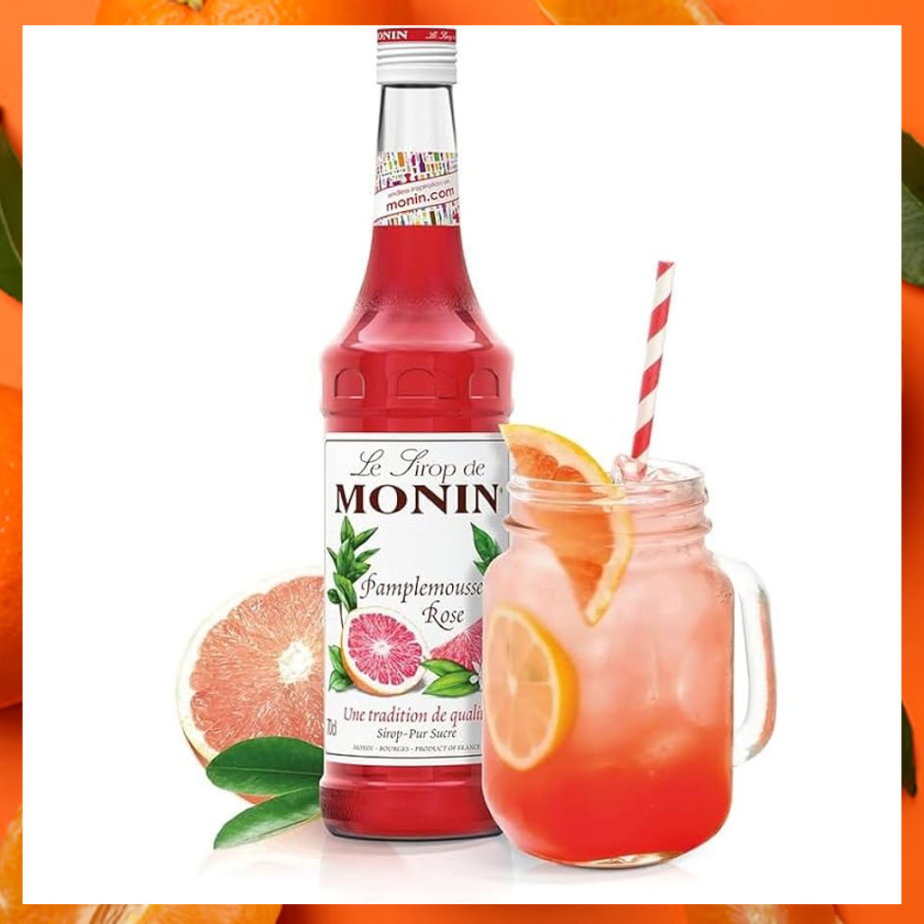 Siro Bưởi Hồng Monin Pink Grapefruit Syrup 700ml