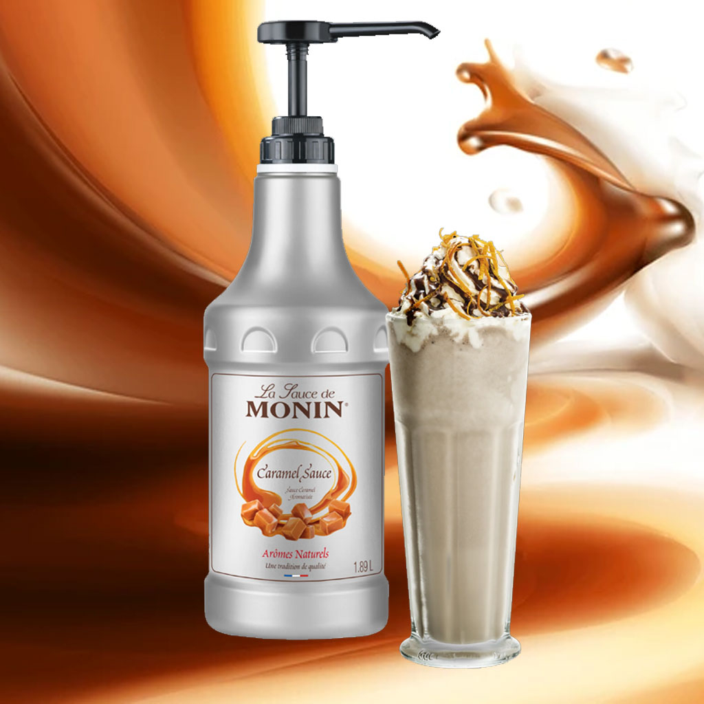 Siro Monin Caramel Syrup 1.89L