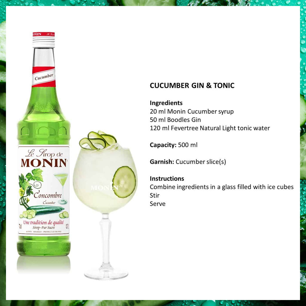 Sirô Dưa Leo Monin Cucumber Syrup 700ml