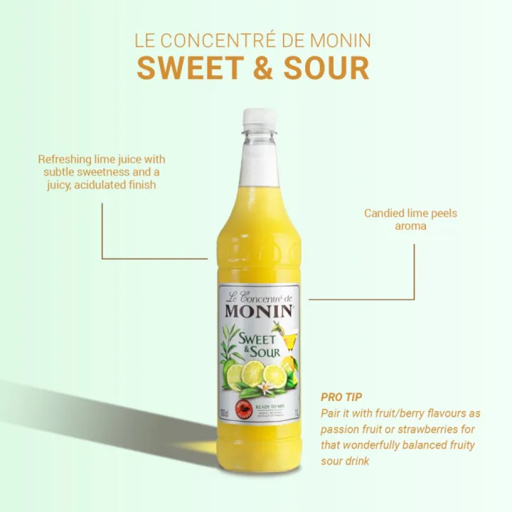 Siro chanh muối Monin Sweet and Sour 1L