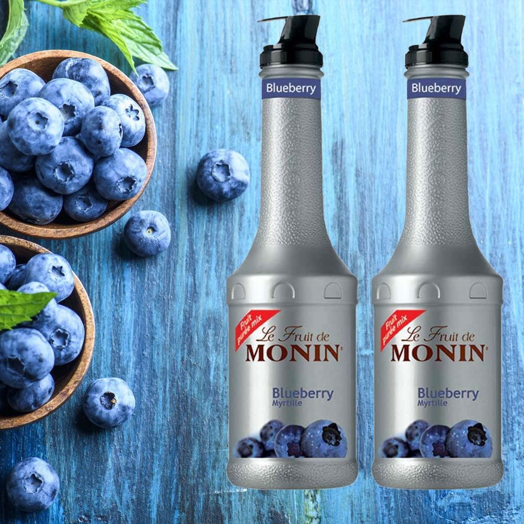 Mứt sệt Việt Quất Monin Blueberry Puree 1L