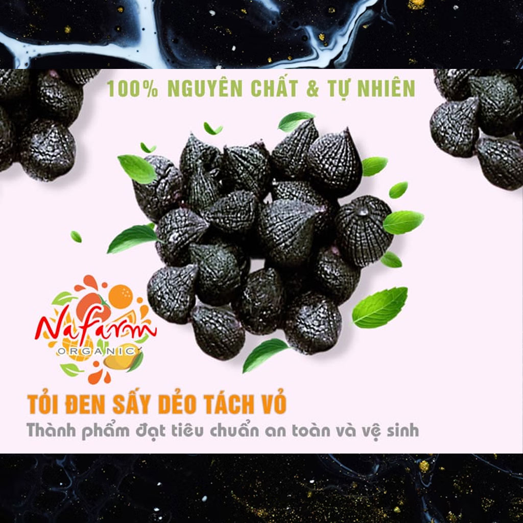 Tỏi đen cô đơn Nafarm 500g