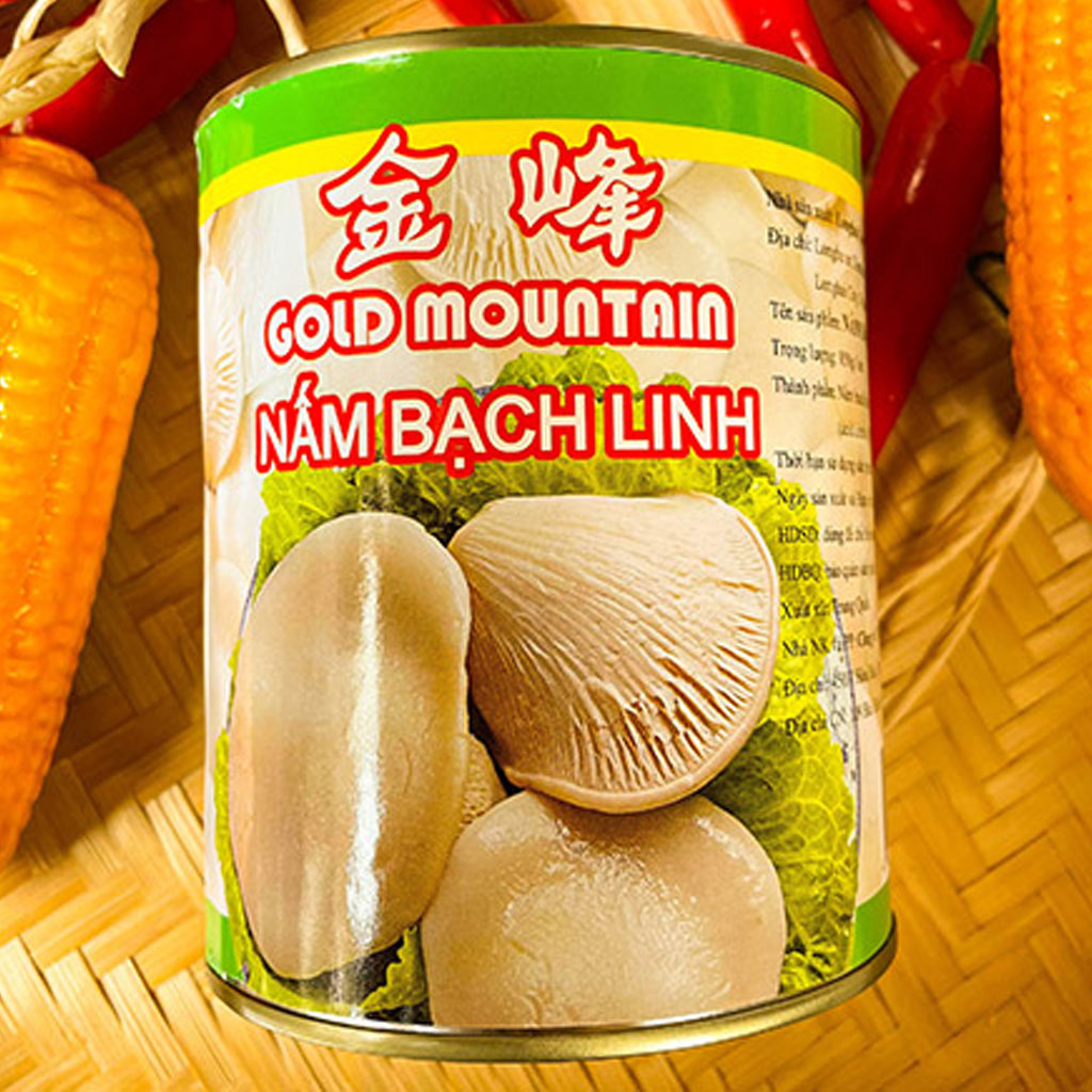 Nấm Bạch Linh Gold Mountain Bailing Mushroom 850g