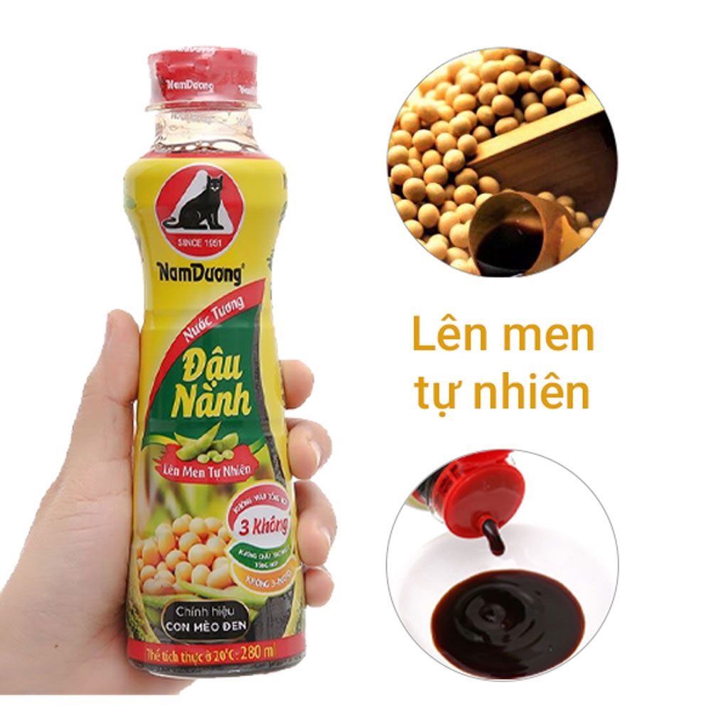 Nước tương đậu nành lên men Nam Dương 280ml