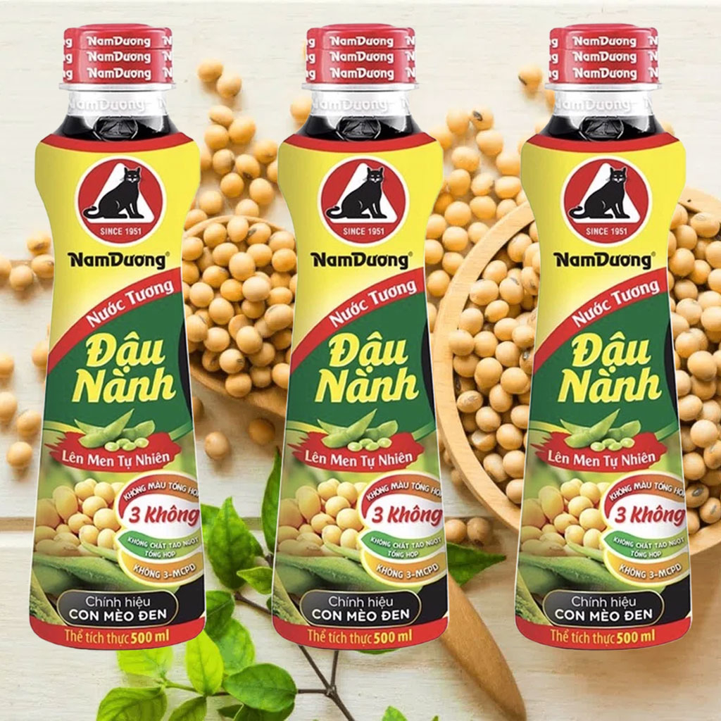 Nước tương đậu nành lên men Nam Dương 500ml