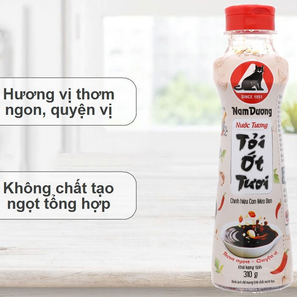 Nước Tương Nam Dương Tỏi Ớt Tươi 310g
