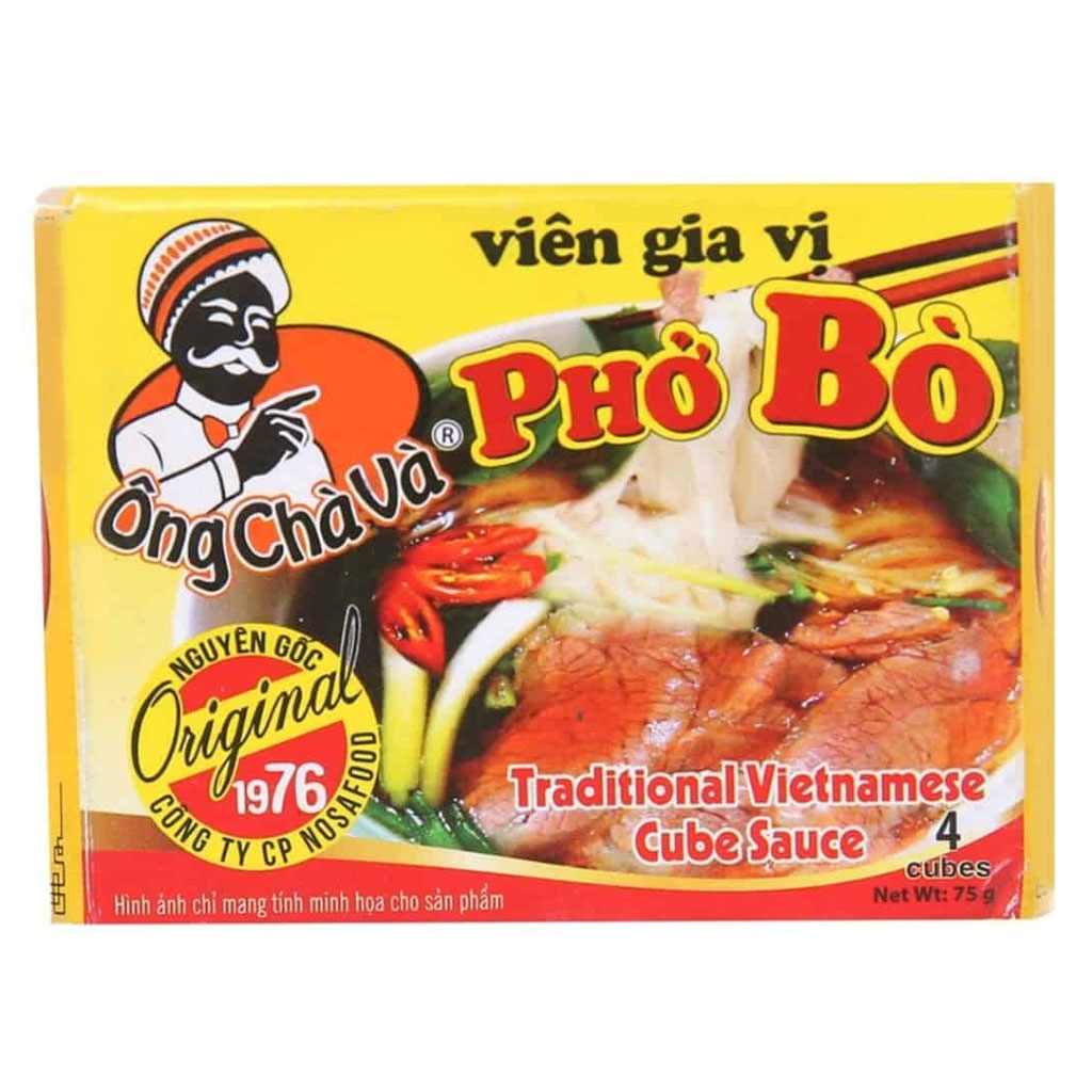 Viên Gia Vị Phở Bò Nosa Food Hộp 75gr 4 Viên