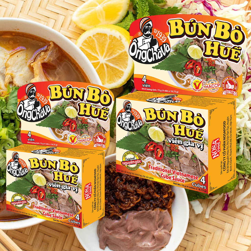 Viên Gia Vị Bún Bò Huế Ông Chà Và Nosafood 75g