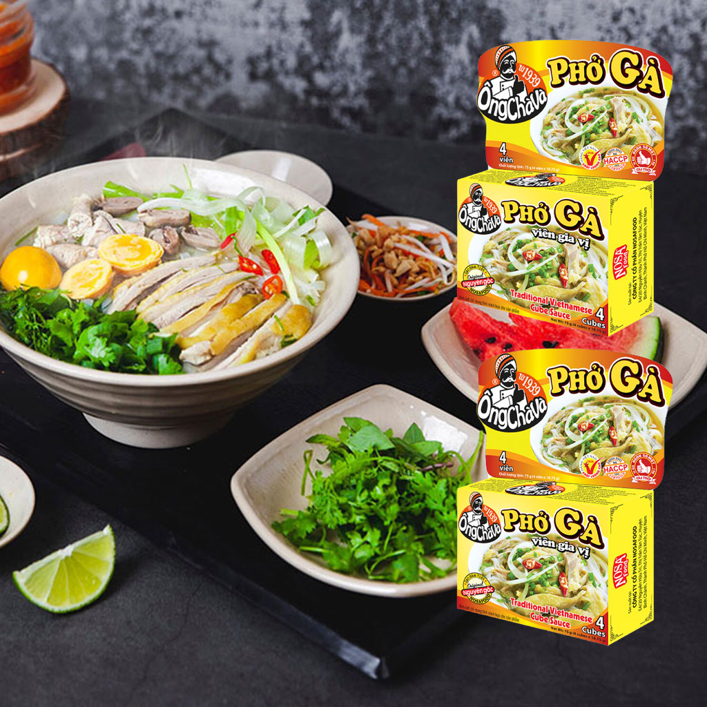 Viên gia vị phở gà Ông Chà Và Nosafood 75g