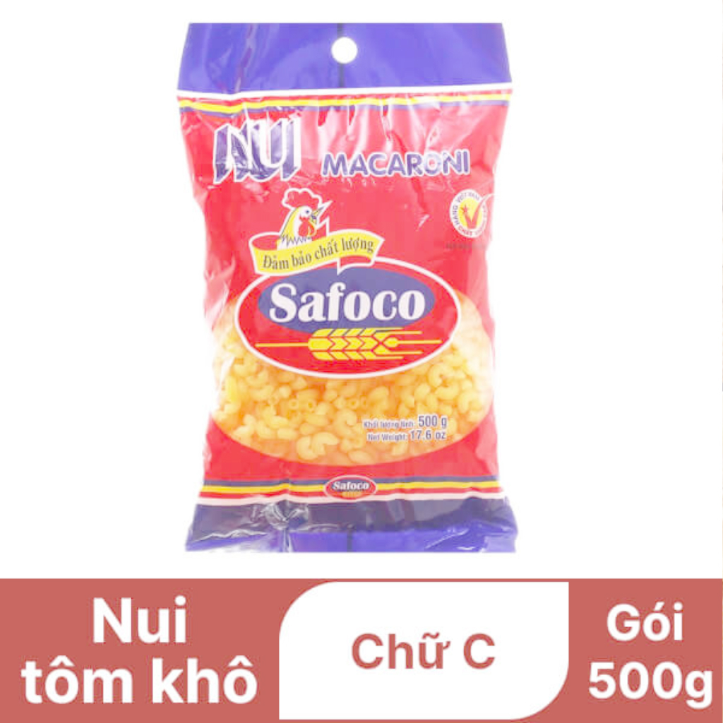 Nui tôm khô Safoco 500g
