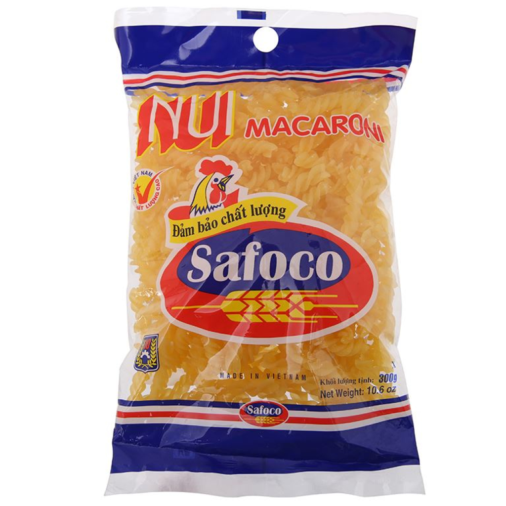 Nui xoắn Safoco 300g