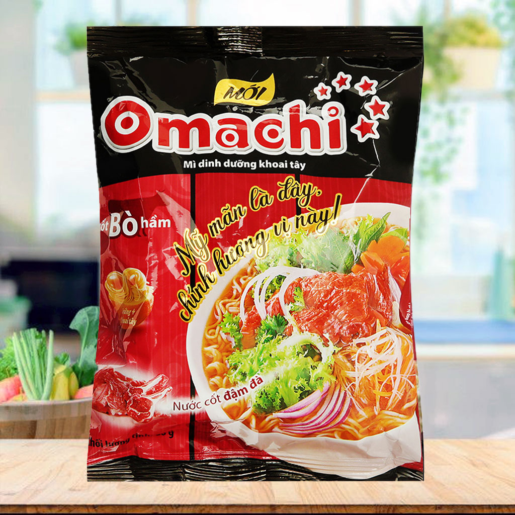 Mì khoai tây Omachi xốt bò hầm 80g