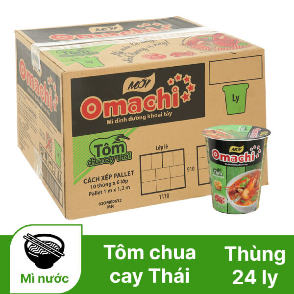 Mì khoai tây ly Omachi 66g