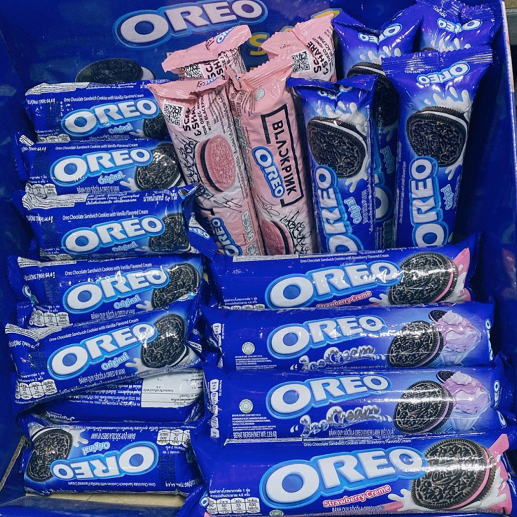 Bánh quy nhân kem vani Oreo 119.6g