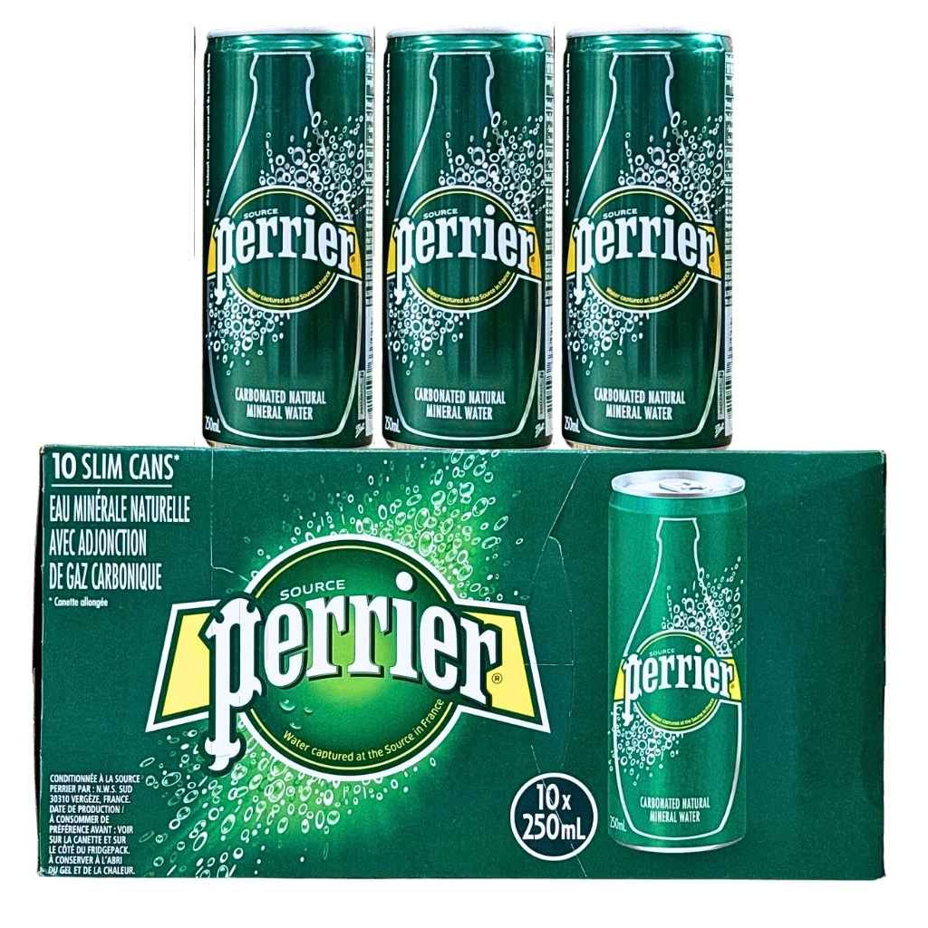Nước khoáng thiên nhiên có ga Perrier lon 250ml B130364