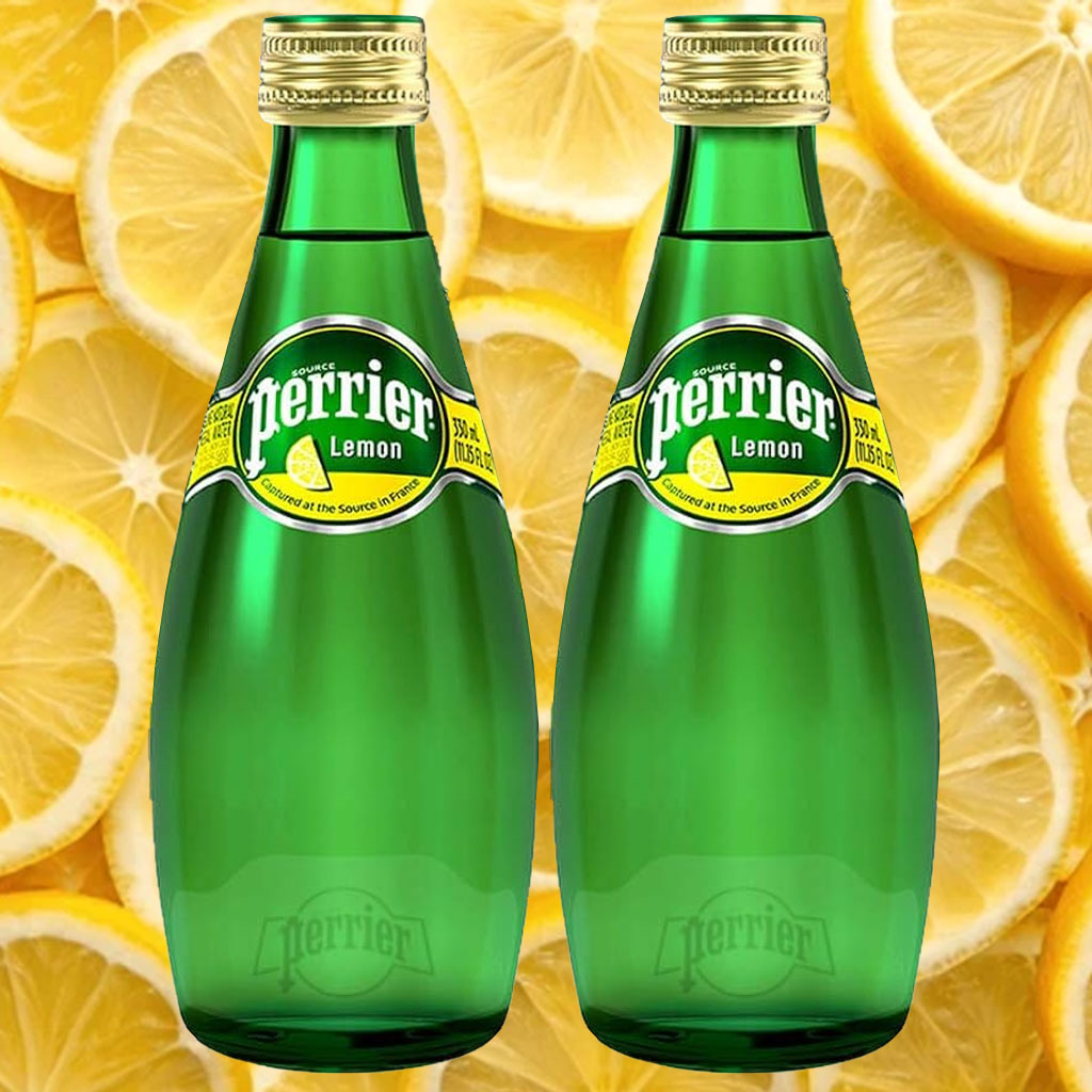 Nước khoáng chanh vàng Perrier Lemon chai 330ml B121856