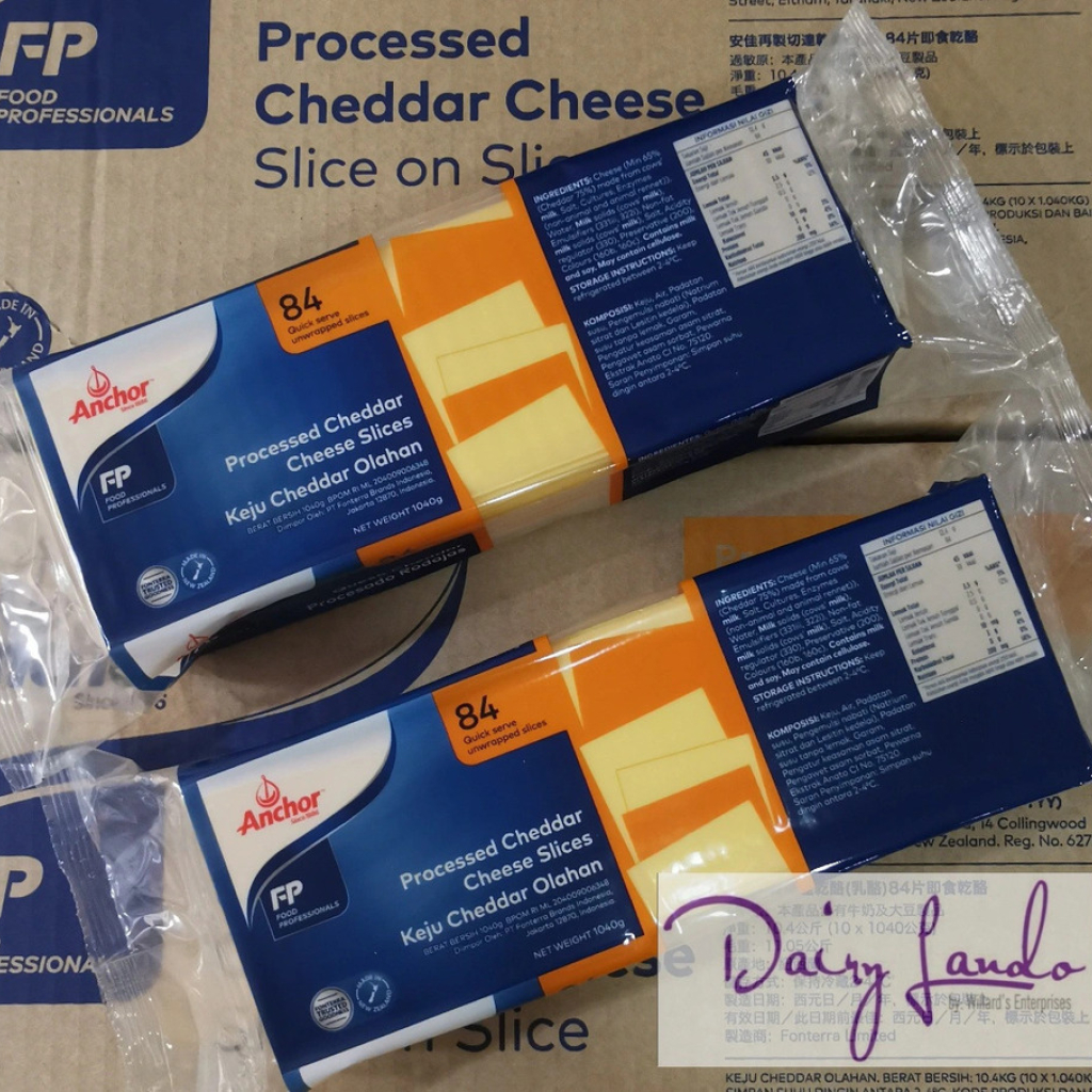 Phô mai 84 lát Anchor Processed Cheddar Cheese Slices 1040g