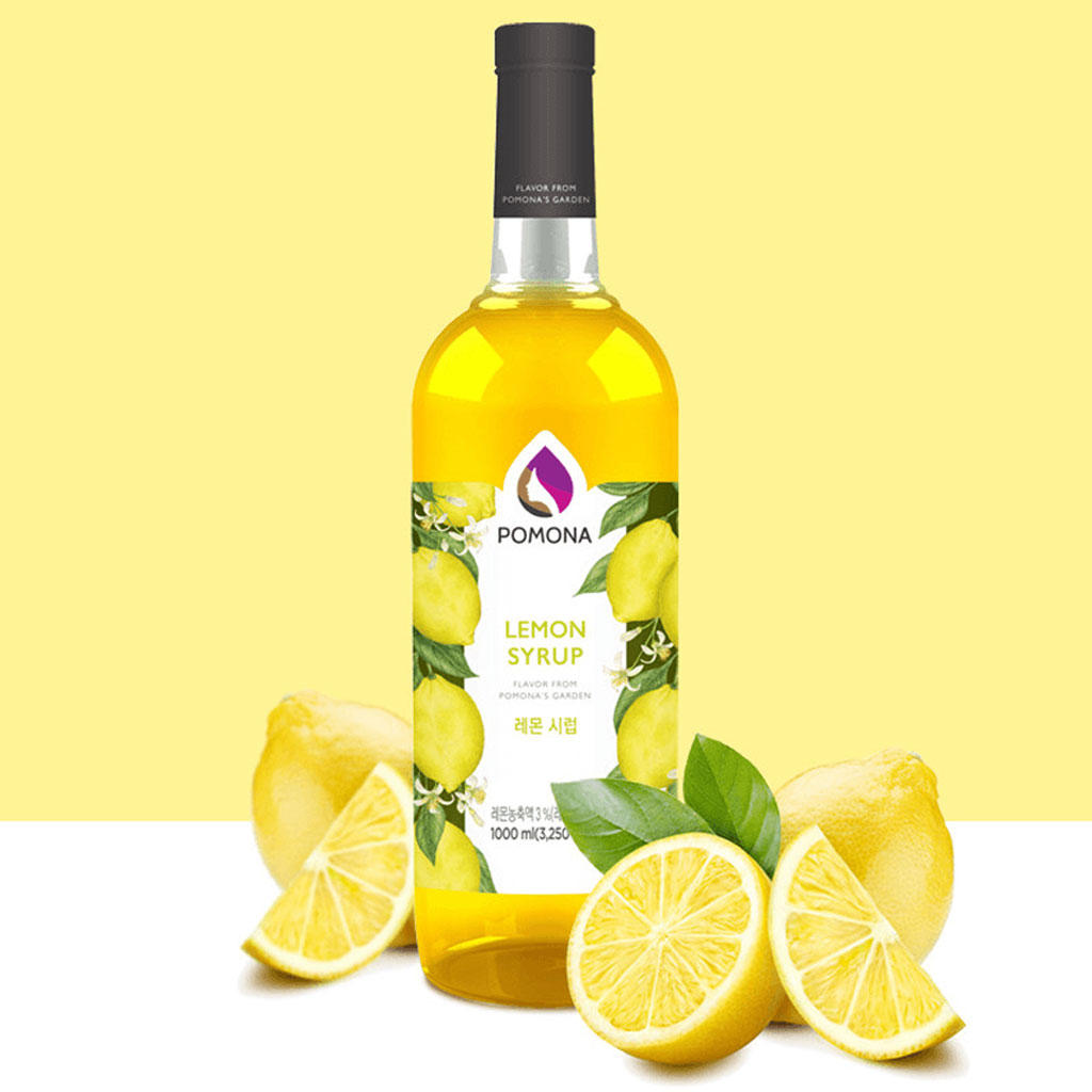 Sirô Chanh Vàng Pomona Lemon Syrup 1 lít
