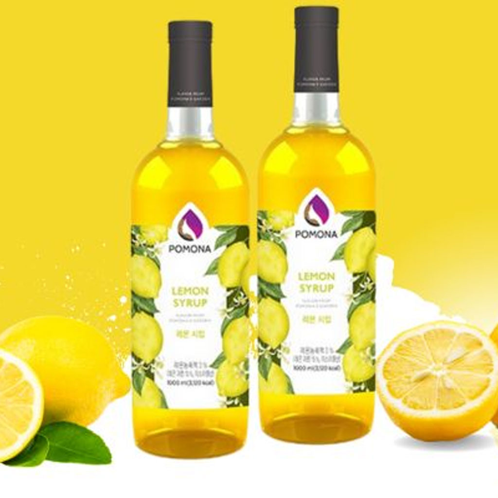 Sirô Chanh Vàng Pomona Lemon Syrup 1 lít